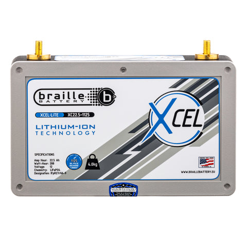 Braille XC22.5-1125 Motorsport Lithium Battery