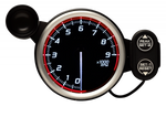 Defi Racer Gauge N2 Red (80mm) - Tachometer (MAX 9000rpm)