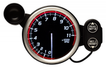 Defi Racer Gauge N2 Red (80mm) - Tachometer (MAX 11000rpm)