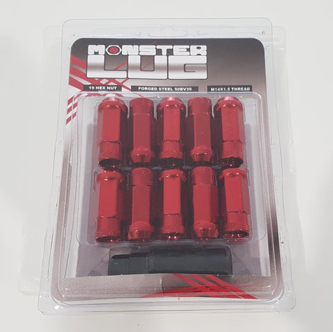 Monster Lug Nuts - Red
