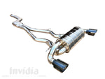 Invidia Q300 Catback Exhaust Supra GR / Z4 M40i with Valve Hyper Black Tip