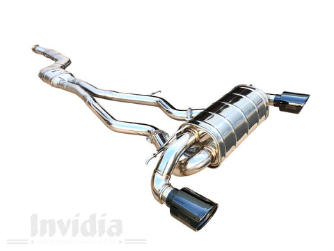 Invidia Q300 Catback Exhaust Supra GR / Z4 M40i with Valve Hyper Black Tip