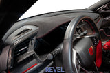 Revel GT Dry Carbon Center Dash Cover with Alcantara Cover Civic Type-R FK8