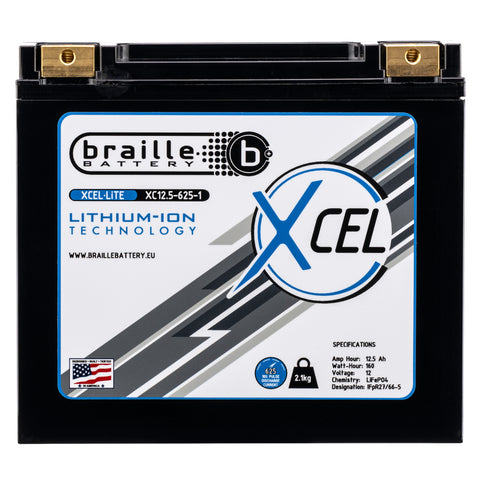 Braille XC12.5-625-1 Motorsport Lithium Battery