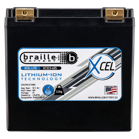 Braille XC12.5-625 Motorsport Lithium Battery