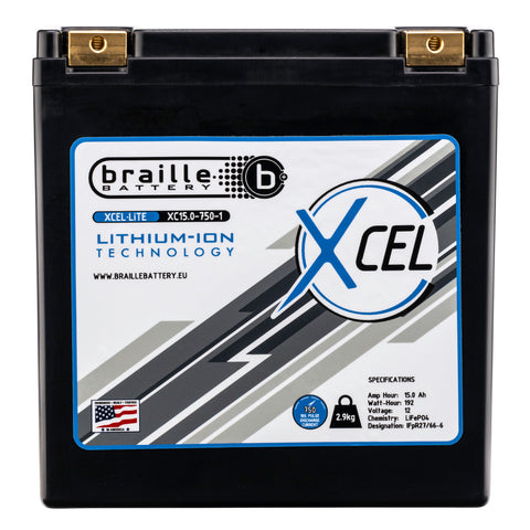 Braille XC15.0-750-1 Motorsport Lithium Battery