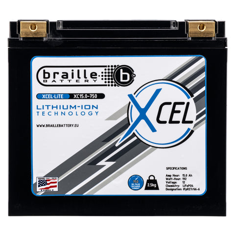 Braille XC15.0-750 Motorsport Lithium Battery
