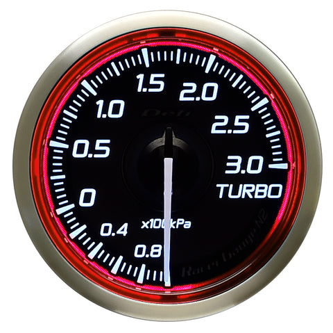 Defi Racer Gauge N2 Red (52mm) - Turbo 3.0