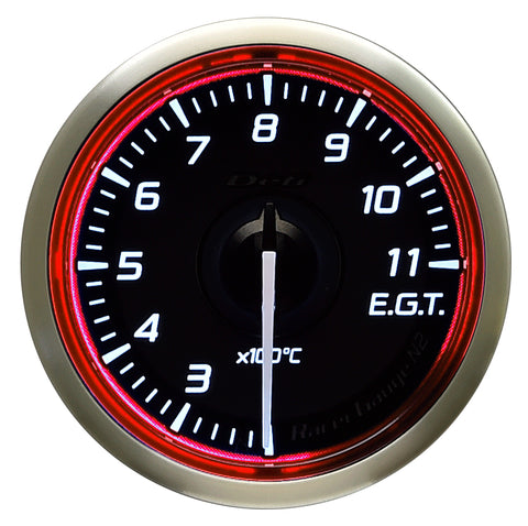 Defi Racer Gauge N2 Red (52mm) - Exhaust Temperature