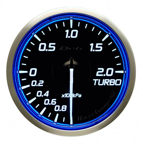 Defi Racer Gauge N2 Blue (60mm) - Turbo 2.0