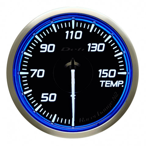 Defi Racer Gauge N2 Blue (60mm) - Temperature