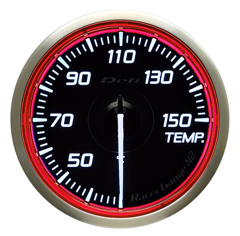 Defi Racer Gauge N2 Red (60mm) - Temperature