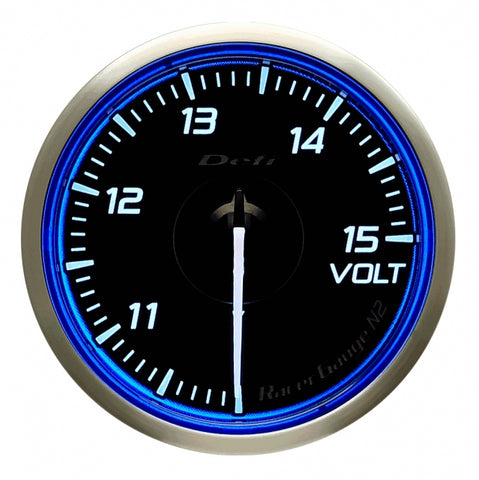 Defi Racer Gauge N2 Blue (60mm) - Volt