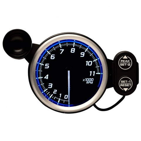 Defi Racer Gauge N2 Blue (80mm) - Tachometer (MAX 11000rpm)