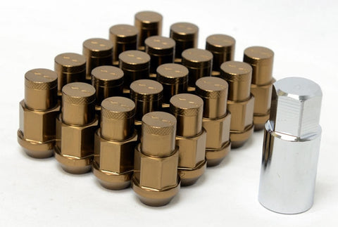 RAYS Medium Type Duralumin Lock & Nut Set - Bronze