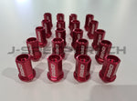 RAYS L42 Duralumin Straight Lock & Nut Set - Red