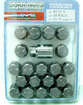 RAYS Standard Type Duralumin Lock & Nut Set - Gunmetal – J-SPEC 