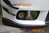 Rexpeed V-Style Carbon Front Splitter Covers EVO X