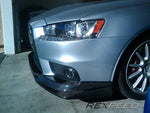 Rexpeed V-Style Carbon Front Splitter EVO X