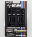 SSR GT Forged Lug Nut Set - Black