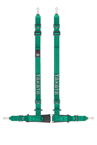 Takata Drift II 4-point bolt-on Harness - Green