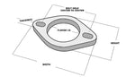 Vibrant 2-Bolt Stainless Steel Flange (3" I.D.)